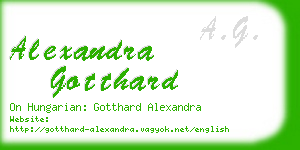 alexandra gotthard business card